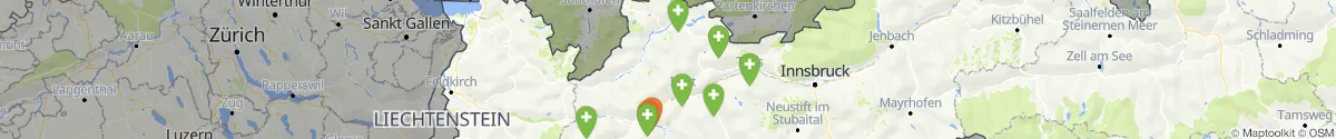 Kartenansicht für Apotheken-Notdienste in der Nähe von Häselgehr (Reutte, Tirol)
